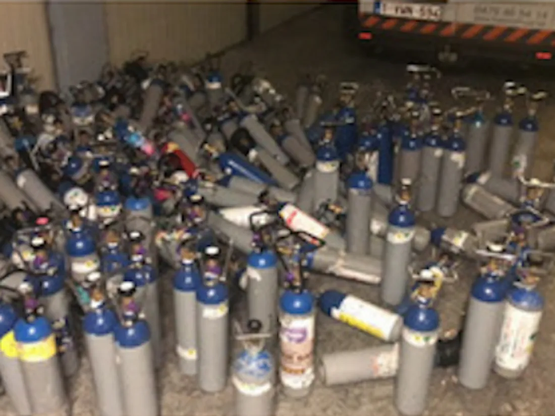2.000 bouteilles de gaz hilarant saisies à Montreuil